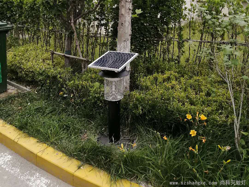 青岛小区灭蚊灯厂家提供安装效果图片