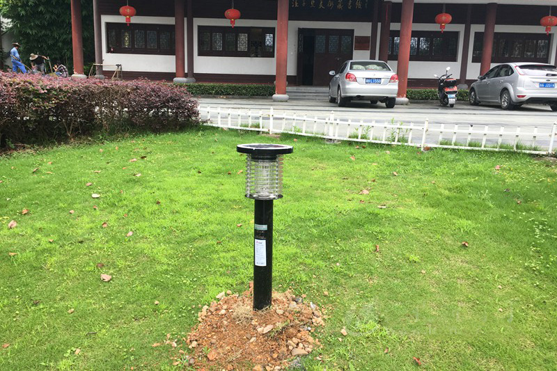 公园灭蚊灯安装使用案例